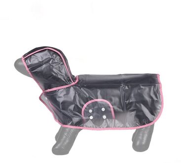Hond Regenjas-Roze- (Medium)