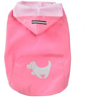 Hond Regenjas Waterdichte Huisdier Regent Jas Puppy Outdoor Jumpsuit Reflecterende Huisdier Overalls Kleine Kat Hond Regenkleding Dierbenodigdheden roze hond Raincoat / Xl
