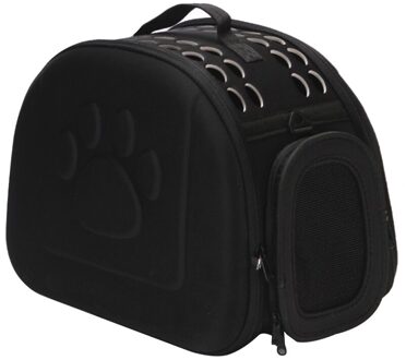 Hond Reistas Huisdier Draagtassen Voor Puppy Kat Grote Capaciteit Draagbare Hond Kat Draagtas Eva Outdoor opvouwbare #15 zwart
