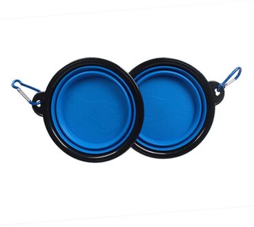 Hond Reizen Siliconen Kom Draagbare Opvouwbare Inklapbare Pet Katten Honden Voedsel Voeden Containers Outdoor Doggy Kommen Pet Accessoires 02