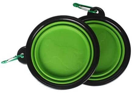 Hond Reizen Siliconen Kom Draagbare Opvouwbare Inklapbare Pet Katten Honden Voedsel Voeden Containers Outdoor Doggy Kommen Pet Accessoires 04