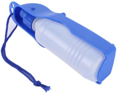 Hond Reizen Sport Water Fles Outdoor Feed Drinkfles Pet Supply Draagbare Blauw