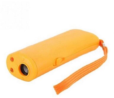 Hond Repeller Dog Training Apparaat Verlichting Drie Multifunctionele Ultrasone Hond Repeller Anti-Barking Training Apparaat Weg Te Rijden hond geel
