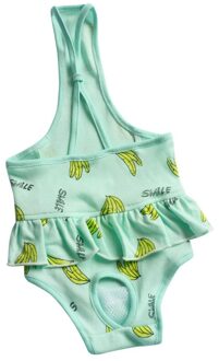 Hond Riem Fysiologie Broek Teddy Vrouwelijke Hond Menstruele Broek Veiligheid Broek Anti-Intimidatie Banaan Patroon Roze Groen S-XL groen / L