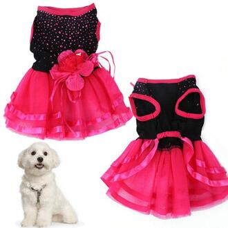 Hond Rose Bloem Gaas Rok Puppy Kat Prinses Kleding Kleding Voor Honden Hond Kostuum Huisdier Kleding xs/S/M/L