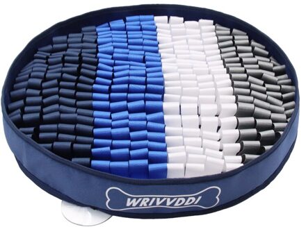 Hond Snuffle Mat Huisdier Snuiven Training Deken Afneembare Fleece Pads Hond Mat Stress Nosework Puzzel Speelgoed Huisdier Neus pad Blauw