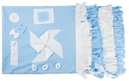 Hond Snuffle Voeden Mat Wasbare Pet Training Product Snuiven Fleece Pad voor Honden Katten Stress Interactief Speelgoed Slow Feed Mat wit