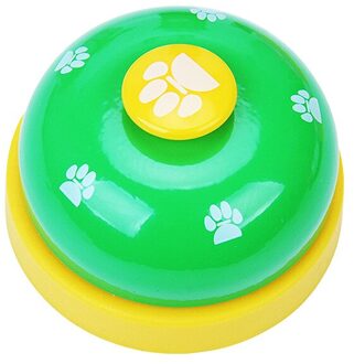 Hond Speelgoed Voor Teddy Puppy Huisdier Speelgoed Call Voeden Ringer Pet Training Deurbel Diner Kleine Bel Eten Feeder Voetafdruk ring Groen