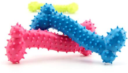 Hond Tandenborstel Hond Speelgoed Huisdier Chew Speelgoed Verwijderen Slechte Adem Schoonmaken Hond Tand Speelgoed Voor Kleine Puppy Bot Vorm Speelgoed veilig niet giftig 1stk willekeurig 2