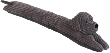 Hond Tochtstopper - 90 cm - antraciet - polyester - isolerend