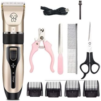 Hond Tondeuses Laag Geluidsniveau Usb Oplaadbare Huisdier Professionele Grooming Machine Tool Pet Grooming Tondeuse Hond Kat Supplies