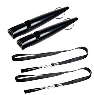Hond Training Fluitjes, Hond Fluitje 210.5 Met Lanyard, Zwarte Hond Fluitje Voor Recall, barking (2 Pack)