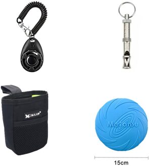 Hond Training Set Huisdier Fluitje Clicker Zak Touw Bal Ring Puller Speelgoed Grote Honden Interactieve Trainingen Apparatuur Accessoires Voor type 1