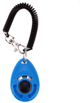 Hond Trein Clicker voor Trainer Pet Training Clicker Geluid Training Tool Draagbare Huisdier Producten Blauw