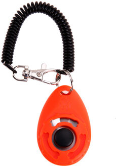 Hond Trein Clicker voor Trainer Pet Training Clicker Geluid Training Tool Draagbare Huisdier Producten oranje