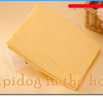Hond Veeg Huisdier Towls Hertenleer Absorberende Handdoek sneldrogende Trompet Imitatie Daim Super Absorberende Multifunctionele Huisdier Handdoek geel / M