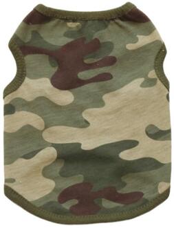 Hond Vest Woodland Camouflage Katoenen Vest Hond Kleren Teddy Huisdier Kleding Hond Zomer Kleding Ropa Perro Verano Pommeren
