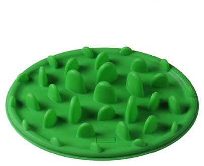 Hond Voeden Voedsel Schotel Kom Siliconen Puppy Slow Down Eten Feeder Schotel Voor Honden Benodigdheden groen