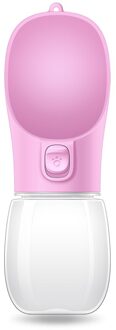Hond Waterfles Draagbare Drinkfles Voor Honden Katten Lekvrije Hond Water Feeder Outdoor Reizen Water Kom Huisdier producten roze / 350ml - PC