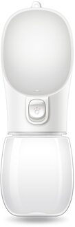 Hond Waterfles Draagbare Drinkfles Voor Honden Katten Lekvrije Hond Water Feeder Outdoor Reizen Water Kom Huisdier producten wit / 300ml - PET