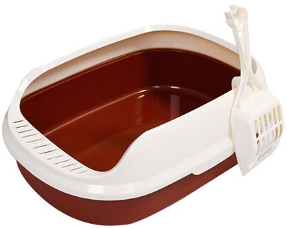 Hond Wc Kattenbak Hond Lade Teddy Anti-Splash Toilette Met Kattenbakvulling Schop Puppy Kat indoor Home Zandbak Bourgondië