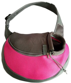 Hond Zak Huisdier Puppy Carrier Outdoor Tas Reizen Hond Schoudertas Mesh Oxford Single Comfort Sling Handtas Tote Pouch Hond kat Zak roze / M