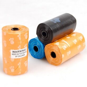 Hond Zakken Vuilnis Schoon Dispenser Doos Hond Afval Kak Tas Met Printing Doggy Bag Trash vuilniszak MULTI