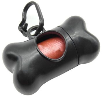 Hond Zakken Vuilnis Schoon Dispenser Doos Hond Afval Kak Tas Met Printing Doggy Bag Trash vuilniszak zwart