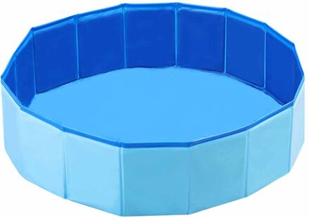 Hond Zwembad Opvouwbare Huisdier Bad Zwembad Draagbare Inklapbare Hond Zwembad Huisdier Baden Bad Zwembad Voor Honden Katten Reinigen Huisdier levert Blauw / 60x20
