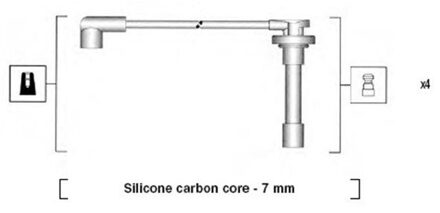 Honda Bougiekabelset MSK889