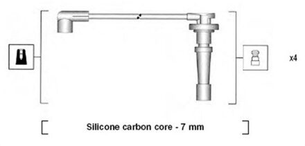 Honda Bougiekabelset MSK894