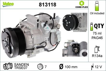 Honda Compressor, airconditioning 813118