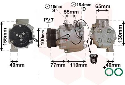 Honda COMPRESSOR Civic VII 2500K208