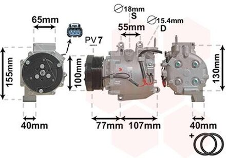 Honda COMPRESSOR CR-V 20i 06- 2500K232