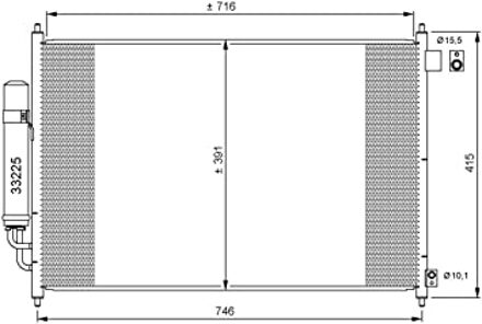 Honda Condensor, airconditioning 35866