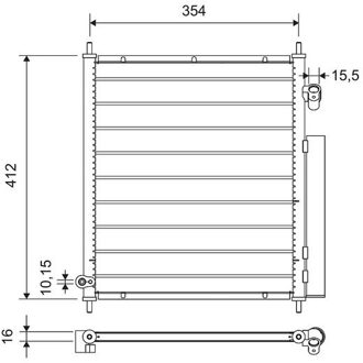 Honda Condensor, airconditioning 812719
