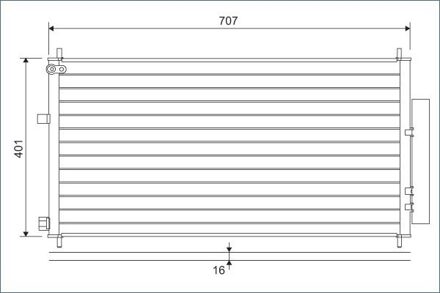 Honda Condensor, airconditioning 822593
