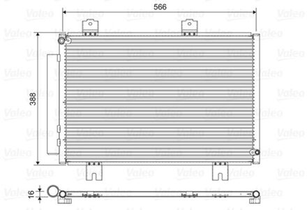 Honda Condensor, airconditioning 822594