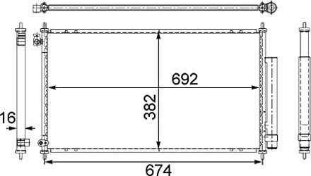 Honda Condensor, airconditioning AC467001S