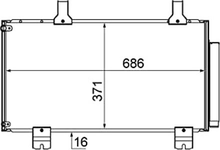 Honda Condensor, airconditioning AC610000S