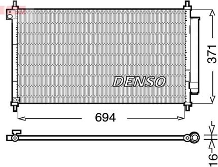 Honda Condensor, airconditioning DCN40012