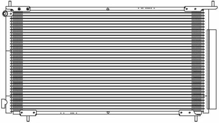 Honda Condensor, airconditioning TSP0225596