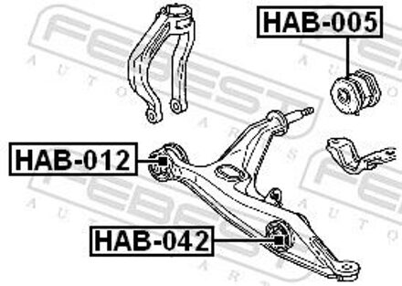 Honda Draagarmrubber HAB012