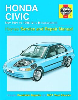 Honda Haynes Werkplaatshandboek Honda Civic(Nov 1991-1996) 3199