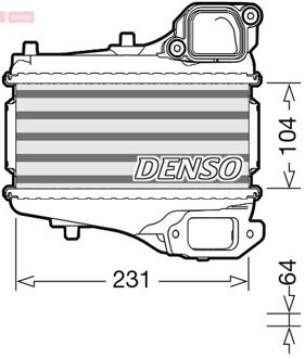Honda Intercooler, inlaatluchtkoeler DIT40001
