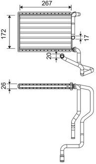 Honda Kachelradiateur, interieurverwarming 811579