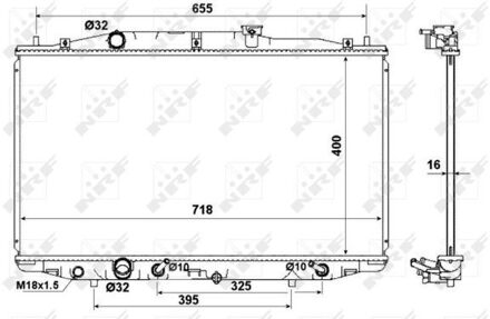 Honda Koeler, aandrijfaccu 53970