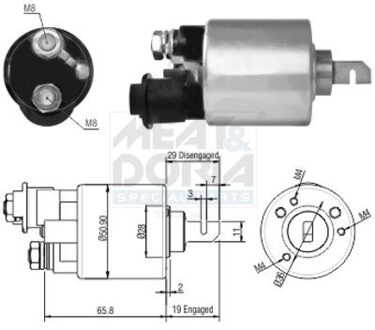 Honda Magneetschakelaar, startmotor 46140