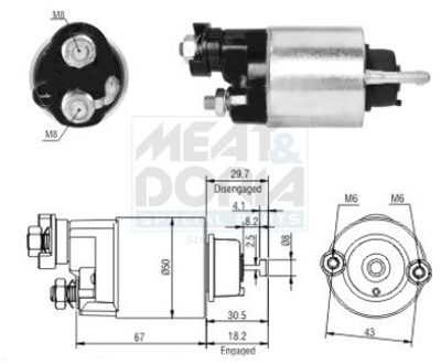 Honda Magneetschakelaar, startmotor 46149
