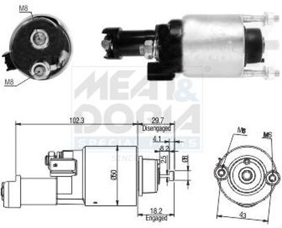 Honda Magneetschakelaar, startmotor 46315